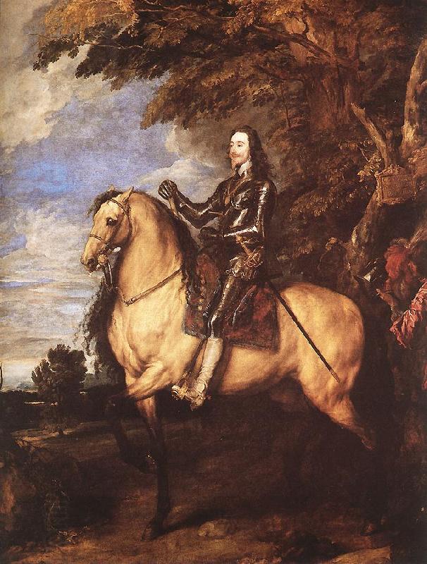 DYCK, Sir Anthony Van Charles I on Horseback fg China oil painting art